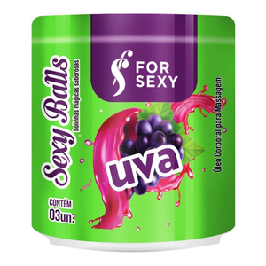 Sexy Balls Beijável óleo Corporal Em Bolinha 3uni Forsexy