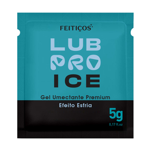 Sachê Lubpro Ice Premium Gel Umectante Efeito Gelado 5g Feitiços