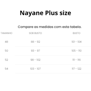 Sutiã Plus Size Top Bojo Tri Sem Aro Nayane Lingerie