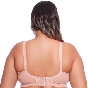 Sutiã Plus Size Redutor Em Algodão Com Aro Base Bojo Liso Econfort Lingerie