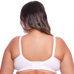 Sutiã Plus Size Redutor Em Algodão Com Aro Base Bojo Liso Econfort Lingerie