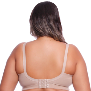 Sutiã Plus Size Redutor Em Algodão Com Aro Base Bojo Liso Econfort Lingerie