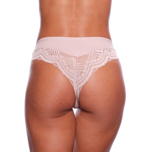 Calcinha Tanga Brasileira Rendada Fio Largo Nayane Lingerie