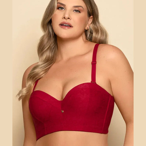 Sutiã Plus Size Corpete Tomara Que Caia Com Bojo Nayane