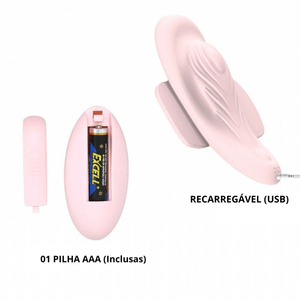 Calcinha Vibratória Fairy Boat 12 Vibrações Com Controle Wireless Pretty Love