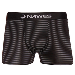 Cueca Boxer Em Microfibra Listras Giz Nawes