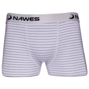 Cueca Boxer Em Microfibra Listras Giz Nawes