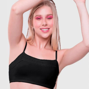 Sutiã Top Cropped Sem Bojo Infanto Juvenil Econfort Lingerie