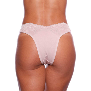 Calcinha Tanga Asa Delta Detalhe Lateral Em Renda Econfort Lingerie