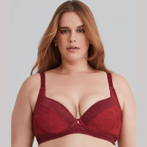 Sutiâ Plus Size Redutor Base Textura Nayane Lingerie