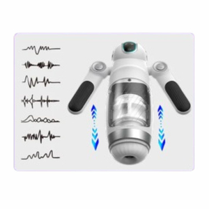 Masturbador Masculino Robô 12 Vibrações E 7 Modos De Sobe E Desce