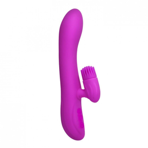 Vibrador Ponto G Com Chris Com Estimulador Clitoriano Rotativo 7 Vibrações Pretty Love