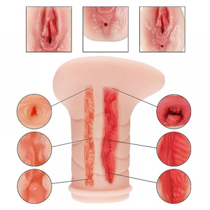 Masturbador Masculino Lifelike Formato De Vagina E ânus Vibe Toys