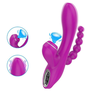 Vibrador Tripla Estimulação 7 Vibrações E 3 Modos De Pulsação Abel Vibe Toys