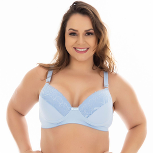 Sutiã Plus Size Reforçado Com Bojo E Aros Base Lisa Patitex