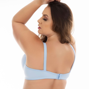 Sutiã Plus Size Reforçado Com Bojo E Aros Base Lisa Patitex