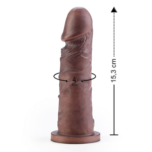 Pênis Ultra Realístico Maciço 15,3 X 4cm Linha Real Dick Sexy Fantasy