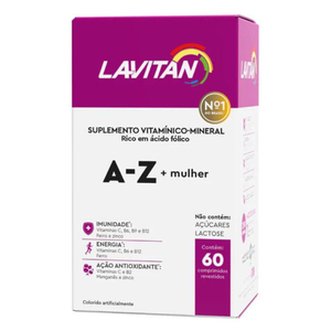 Lavitan Mulher Vitaminas A-z 60 Cápsulas Cimed