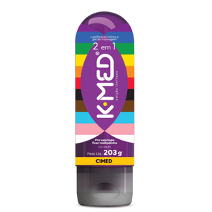 K-med Lgbtqiap+ 2 Em 1 Gel Lubrificante íntimo 203g Cimed