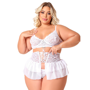 Conjunto Kisses Plus Size Coleção Kisses Tallyta Moda Apimentada