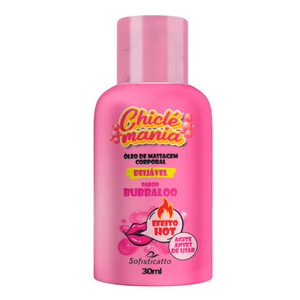 Chiclé Mania óleo De Massagem Corporal Hot Beijável 30ml Sofisticatto