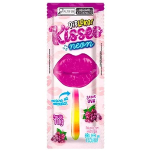 Diploko Neon Kisses Pirulito Brilha No Escuro 10g Danilla