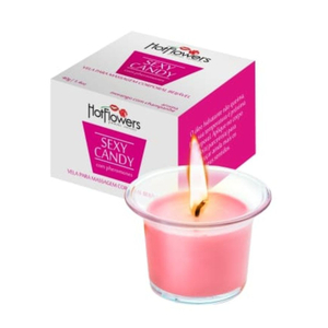 Sexy Candy Vela De Massagem Beijável 40g Hot Flowers