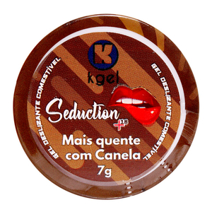 Seduction Mais Quente Com Canela Gel Deslizante Beijável 7g Kgel