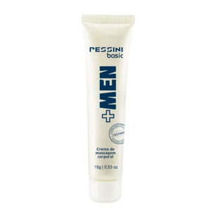 + Men Creme Excitante E Prolongador 15g Linha Basic Pessini