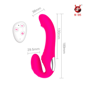 Penetrador Strapless 10 Modos De Vibração Com Plug Vaginal Nv Toys