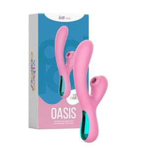 Oasis Vibrador Ponto G 10 Vibrações E Pulsação Linha Vibra Collors Intt