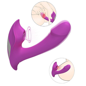 Vibrador Heart Of Ocean Com Estimulador Clitoriano Shande