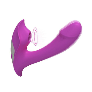 Vibrador Heart Of Ocean Com Estimulador Clitoriano Shande