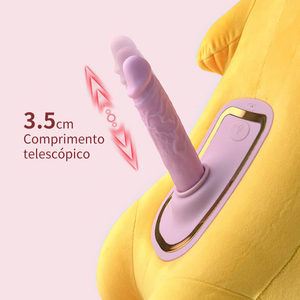 Máquina De Sexo Em Pelúcia Sexy Fox Com Pênis Realístico Aquecimento E Controle Sem Fio