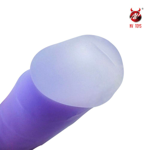 Prótese Lumineux Dildo Gode Realístico Translúcido Flexível Brilha Na Luz Negra Nv Toys