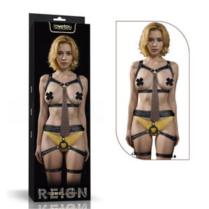 Body Harness Full Ajustável Linha Rebellion Reign Vibe Toys