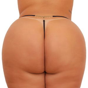 Calcinha Plus Size Em Renda Xerepix Strass Bumbum Tallyta