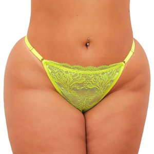 Calcinha Plus Size Em Renda Puta Strass Bumbum Tallyta