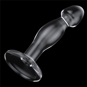 Plug Anal Com Ventosa 16,5 X 4cm Flawless Clear Lovetoy