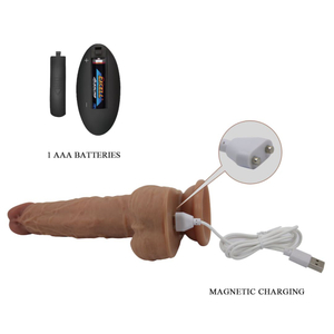 Pênis Realístico Jonathan Com Controle Remoto 3 Modos De Vai E Vem E Vibração Pretty Love