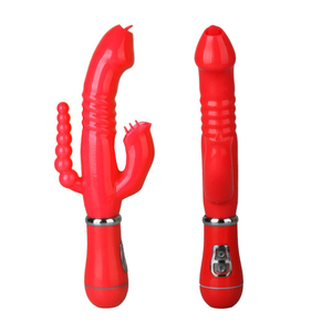 Vibrador Tripla Estimulação Recarregável Com Língua 12 Vibrações Vibe Toys