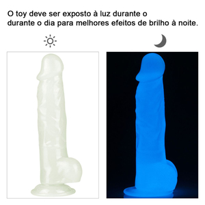 Pênis Fosforescente Linha Lumino Play 21,5 X 4,5cm Lovetoy