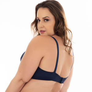 Sutiã Plus Size Reforçado Com Bojo E Aros Base Lisa Patitex