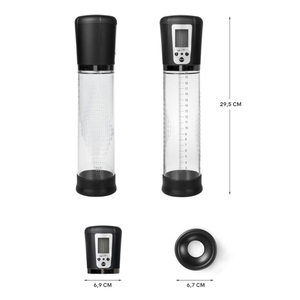 Bomba Peniana Elétrica Com Painel Lcd 4 Intensidades De Sucção Passion Pump