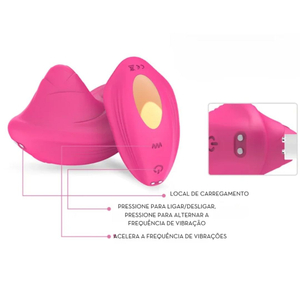 Vibrador Para Calcinha Beetle Com Controle Wireless E Aplicativo 9 Vibrações