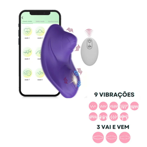 Vibrador Para Calcinha Beetle Com Controle Wireless E Aplicativo 9 Vibrações