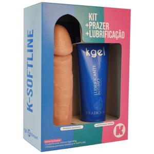 Kit Prazer Prótese E Lubrificante Neutro Softline Kgel