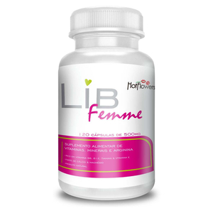 Lib Femme Suplemento Alimentar 120 Cápsulas 500mg Hot Flowers