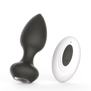 Plug Anal Em Silicone 10 Vibrações Com Controle Remoto Sem Fio