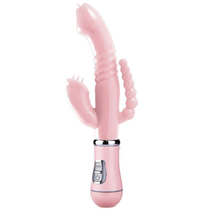 Vibrador Tripla Estimulação Com Língua 12 Vibrações Vibe Toys